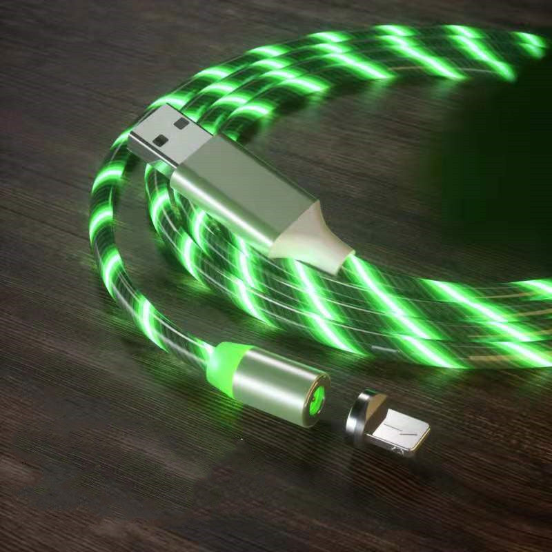 Magnetic LED Fast Charging Cable – 3 in 1